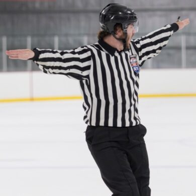 Hockey game official